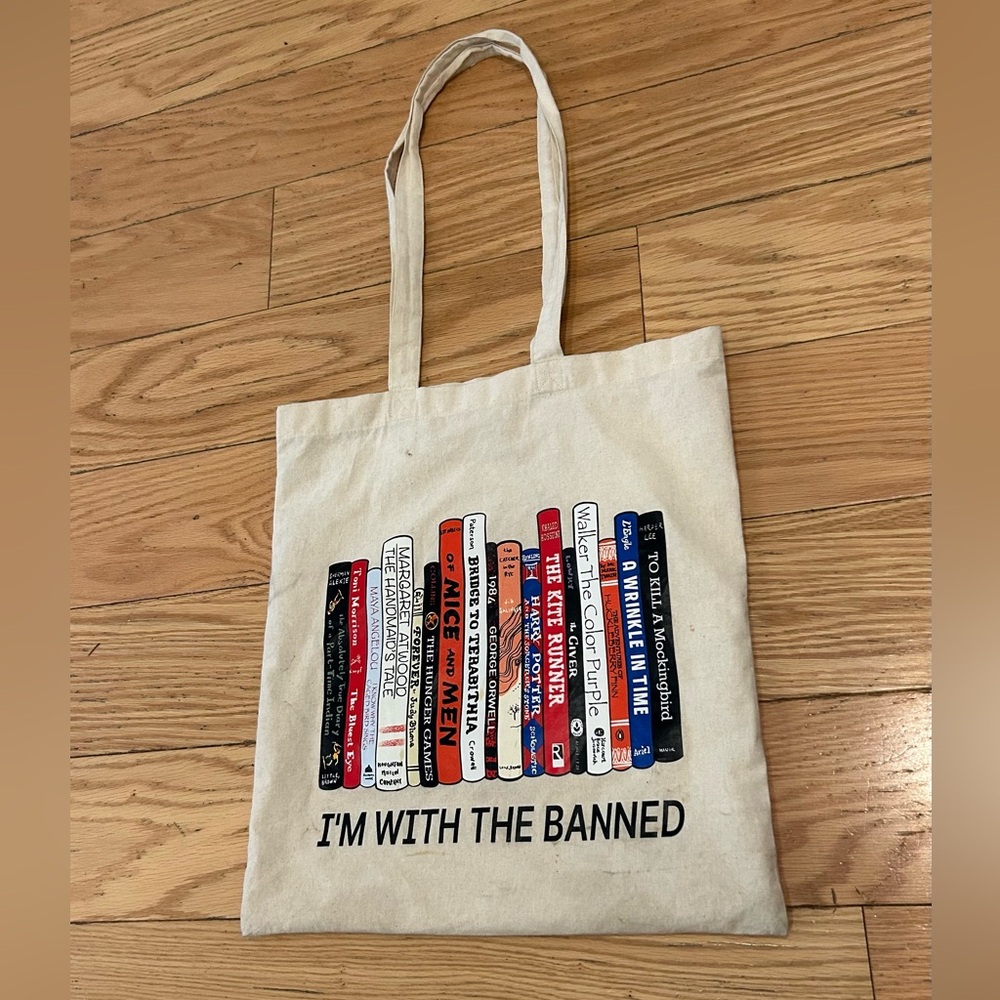 Canvas book tote